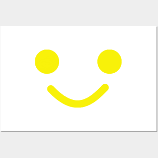 Smiling Minifig Face Posters and Art